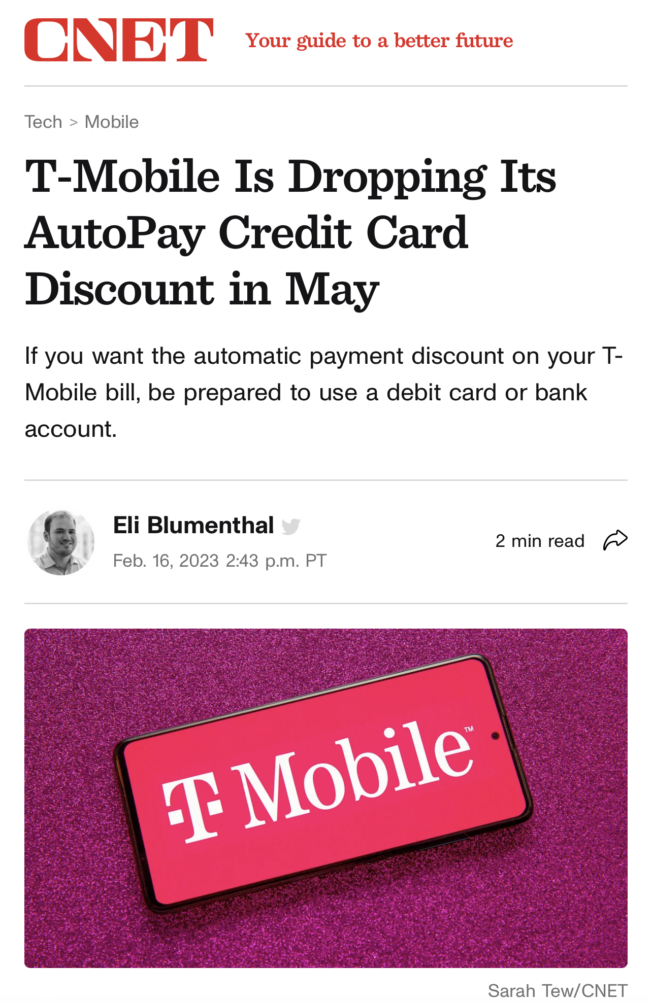 [개악] 티모빌 (Tmobile) Autopay discount payment 옵션에서 credit card 제외 5월부터